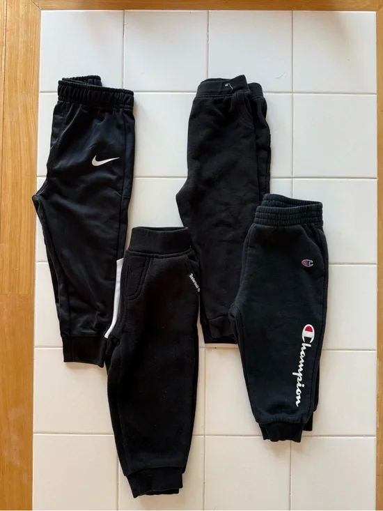 Toddler Baby Boy 24 month Lot Black Athletic Sweatpants Nike Champion Timberland - Picture 12 of 13